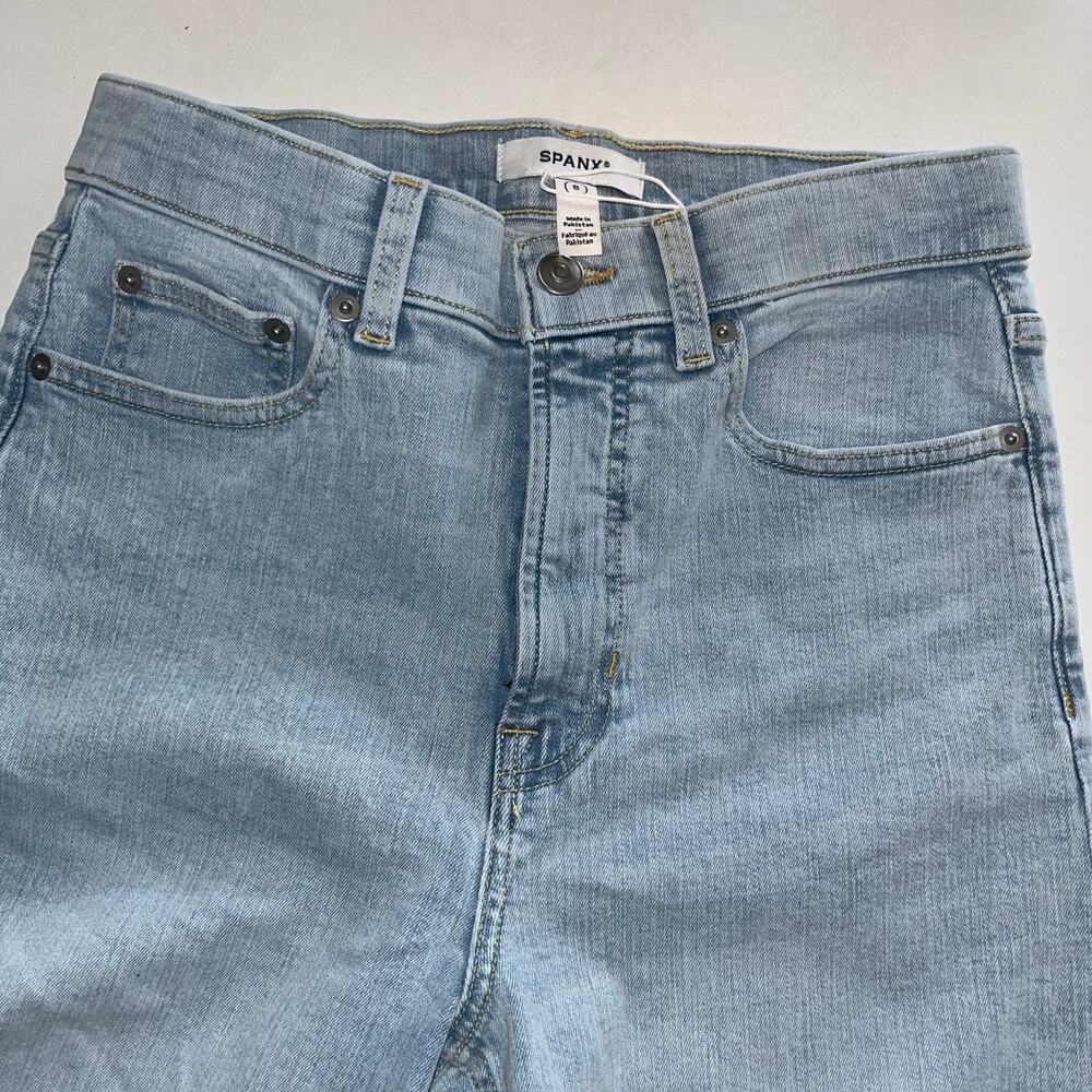 Spanx Denim Light Blue Straight Leg Jeans NWT Size 8 (0874)